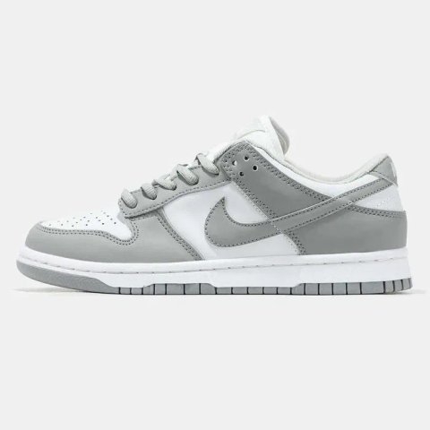 Кросівки Nike SB Dunk low White/Grey premium | Кроссовки Найк чоловічі жіночі