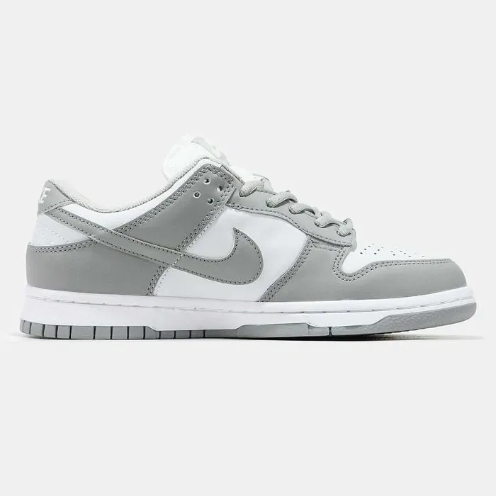 Кросівки Nike SB Dunk low White/Grey premium | Кроссовки Найк чоловічі жіночі — фото 3