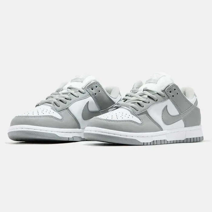 Кросівки Nike SB Dunk low White/Grey premium | Кроссовки Найк чоловічі жіночі — фото 6