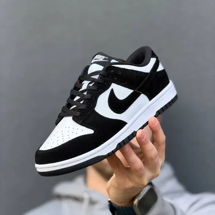 Кросівки Nike SB Dunk Suede Black/White premium | Кроссовки Найк чоловічі жіночі — фото 2