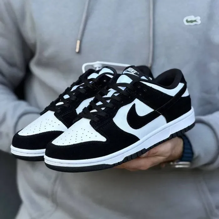 Кросівки Nike SB Dunk Suede Black/White premium | Кроссовки Найк чоловічі жіночі — фото 3