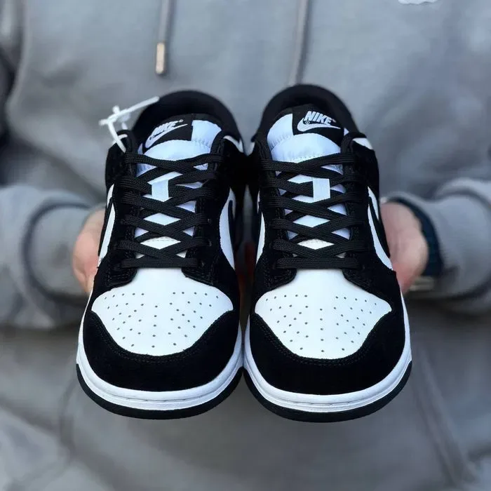 Кросівки Nike SB Dunk Suede Black/White premium | Кроссовки Найк чоловічі жіночі — фото 4
