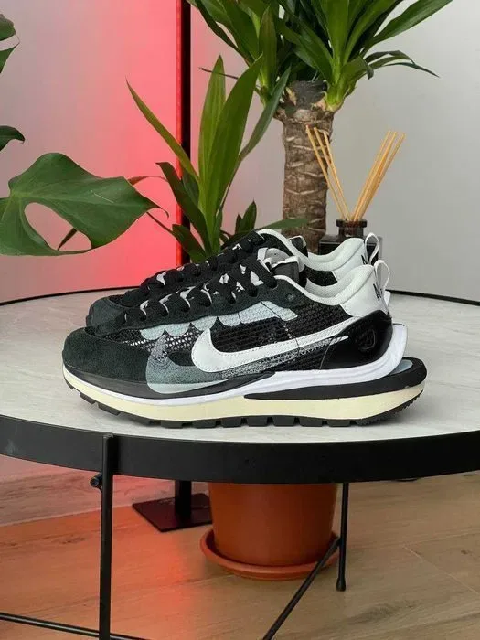 Кросівки Nike VaporWaffle Sport Fuschia x Sacai Black Premium | Кроссовки Найк чоловічі жіночі — фото 7