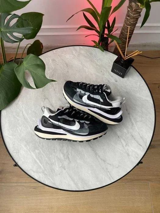 Кросівки Nike VaporWaffle Sport Fuschia x Sacai Black Premium | Кроссовки Найк чоловічі жіночі — фото 8
