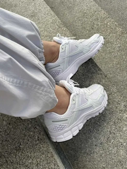 Кросівки Nike Zoom Vomero 5 All White Premium | Кроссовки Найк жіночі чоловічі — фото 7
