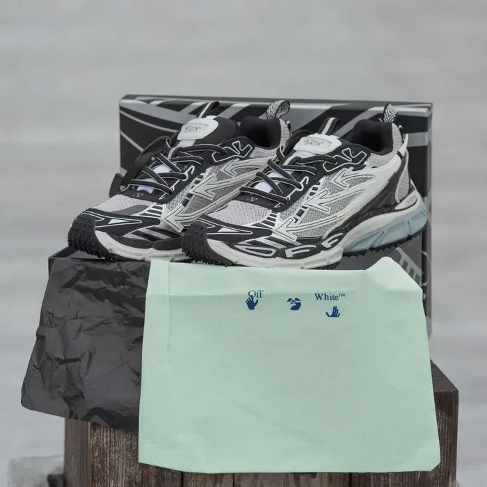 Кросівки Off-White Be Right Back Silver (люкс якість) | Кроссовки чоловічі жіночі — фото 2
