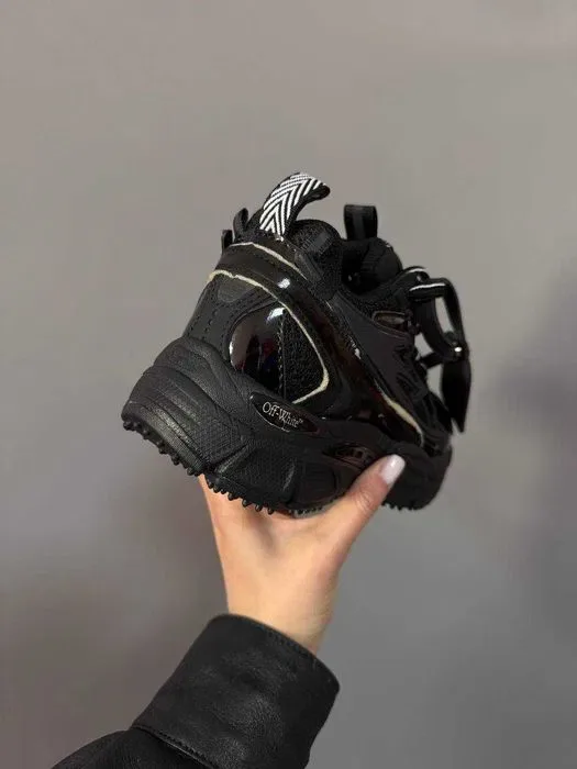 Кросівки OFF-White Be Right Back Triple Black premium | Кроссовки жіночі чоловічі — фото 4