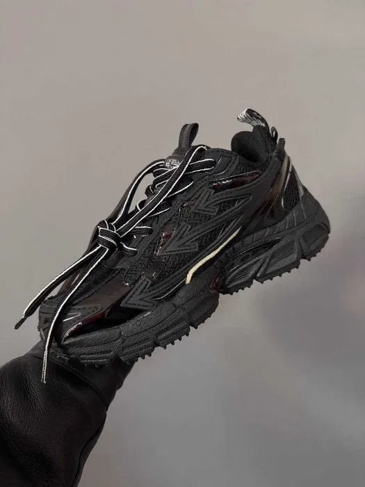 Кросівки OFF-White Be Right Back Triple Black premium | Кроссовки жіночі чоловічі — фото 5
