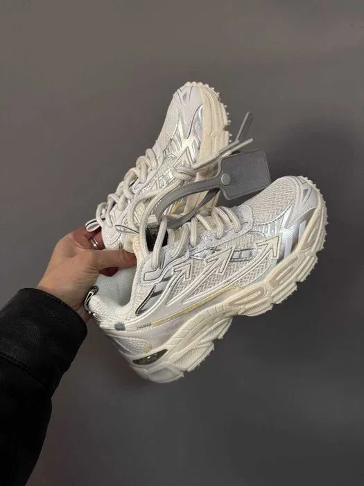 Кросівки OFF-WHite Be Right Back White/Beige premium | Кроссовки жіночі чоловічі — фото 8
