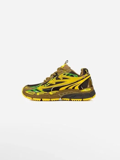 Кросівки Off-White BE Right Brown/Yellow premium | Кроссовки чоловічі жіночі