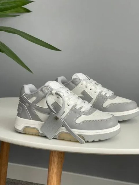Кросівки OFF-White For Walking Grey premium | Кроссовки жіночі чоловічі