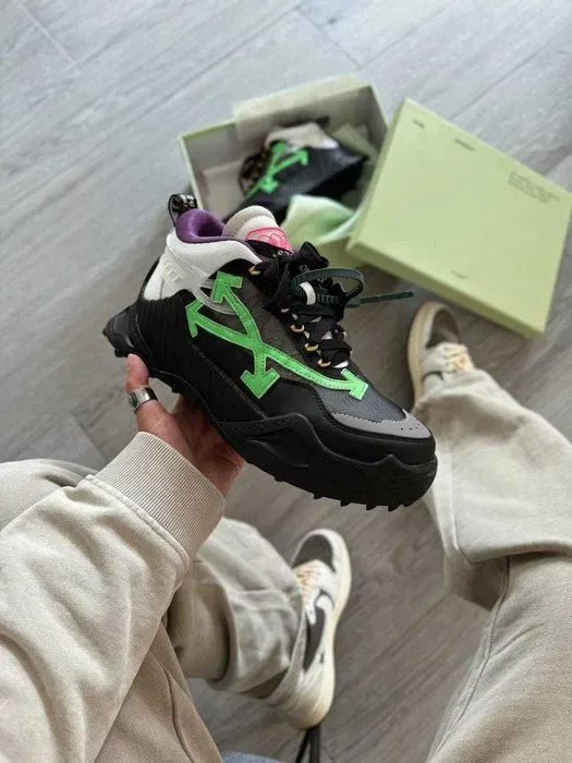 Кросівки OFF-WHITE Odsy-1000 Black/Green (люкс якість) | Кроссовки чоловічі — фото 4