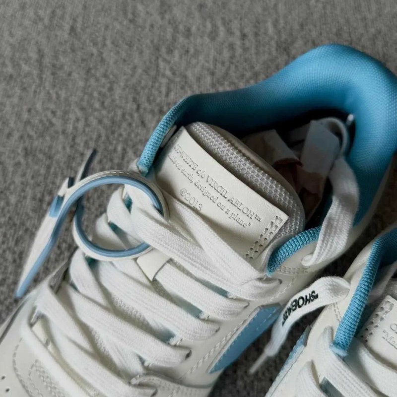 Кросівки Off-White Office Lighr Blue офф вайт офіс білі з блакитним — фото 2