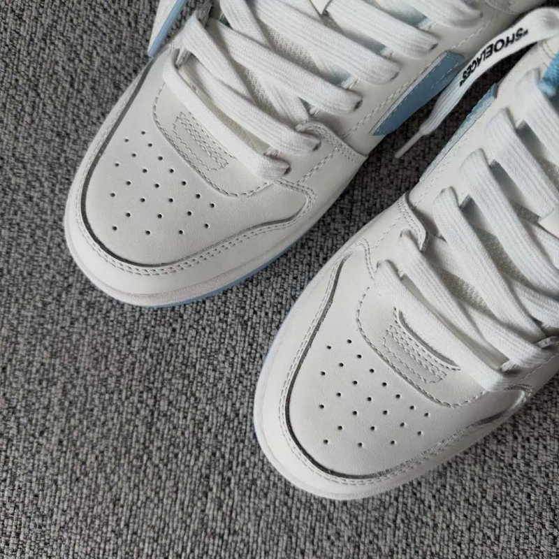 Кросівки Off-White Office Lighr Blue офф вайт офіс білі з блакитним — фото 4