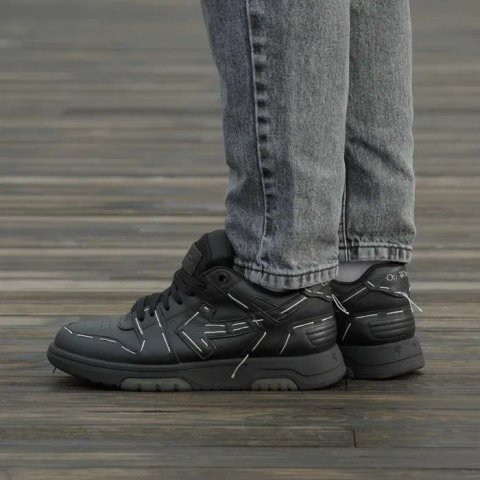 Кросівки Off-White Out Of Office All Black (Luxe) | Кроссовки чоловічі жіночі