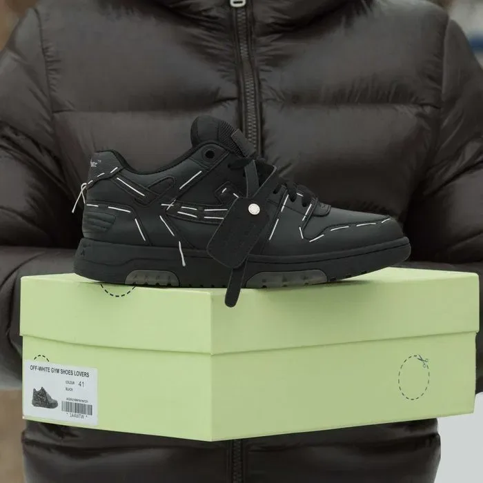 Кросівки Off-White Out Of Office All Black (Luxe) | Кроссовки чоловічі жіночі — фото 8