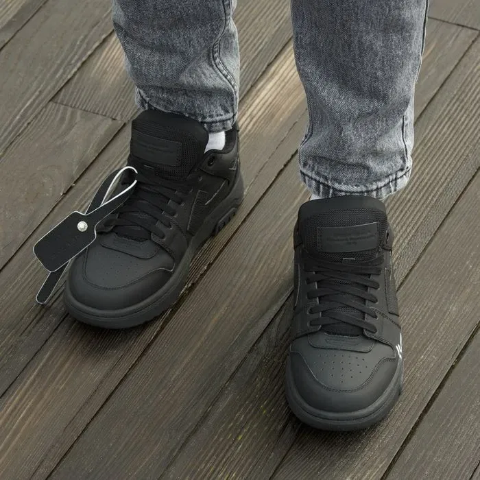 Кросівки Off-White Out Of Office Black (Люкс якість) | Кроссовки чоловічі жіночі — фото 3
