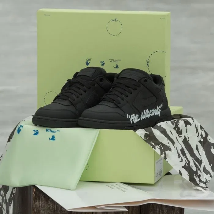 Кросівки Off-White Out Of Office Black (Люкс якість) | Кроссовки чоловічі жіночі — фото 6