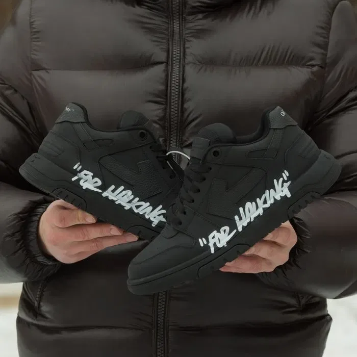 Кросівки Off-White Out Of Office Black (Люкс якість) | Кроссовки чоловічі жіночі — фото 8