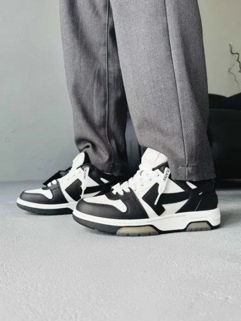 Кросівки Off-White Out of Office Black - White premium | Кроссовки чоловічі жіночі