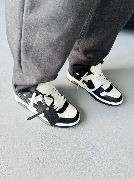 Кросівки Off-White Out of Office Black - White premium | Кроссовки чоловічі жіночі — фото 6