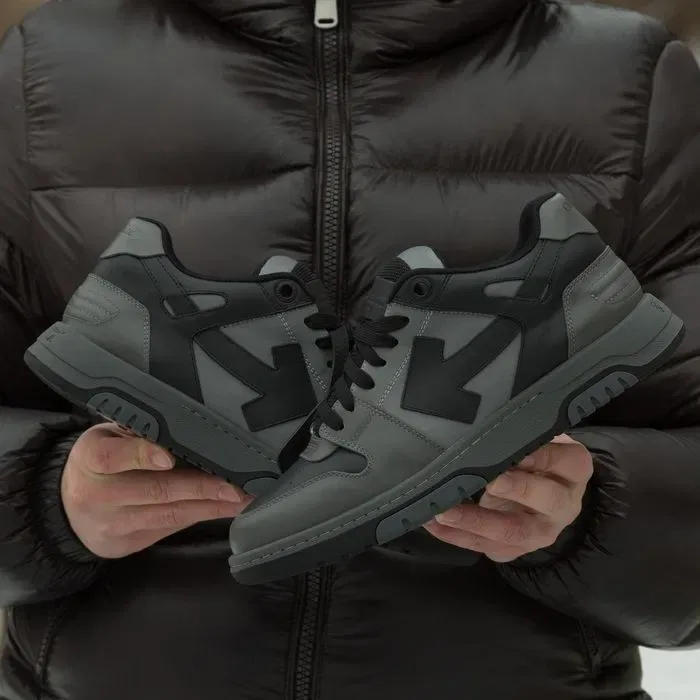 Кросівки Off-White Out Of Office Grey/Black (Люкс якість) | Кроссовки чоловічі жіночі — фото 8
