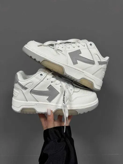 Кросівки OFF-White Out Off Office White/Grey premium | Кроссовки жіночі чоловічі — фото 8