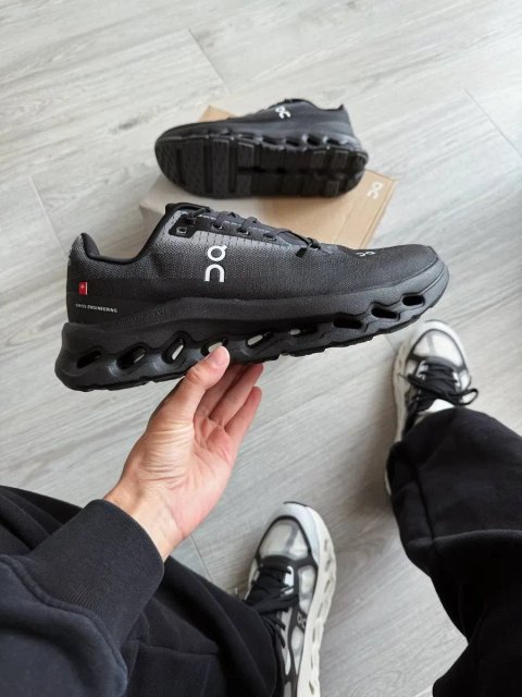 Кросівки ON Cloudtilt Black/Grey premium | Кроссовки чоловічі