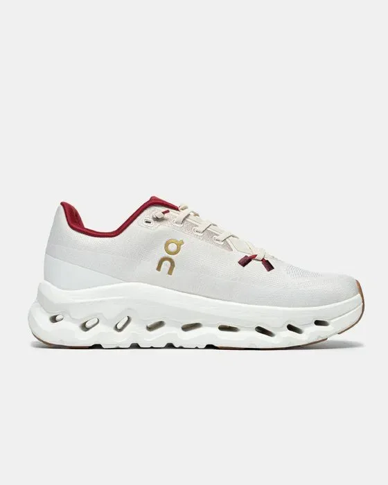 Кросівки ON Running Cloudtilt White/Burgundy premium | Кроссовки чоловічі жіночі — фото 2