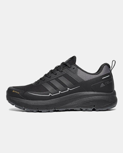 Кросівки осінні Adidas Gore-Tex All Black premium | Кроссовки Адидас чоловічі