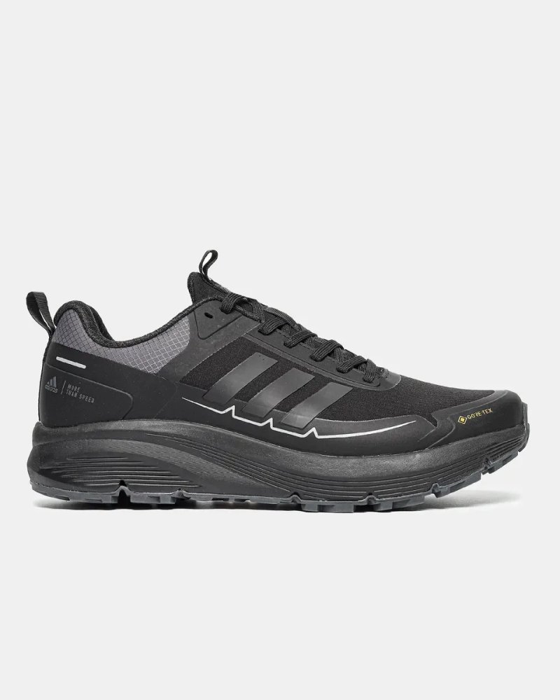 Кросівки осінні Adidas Gore-Tex All Black premium | Кроссовки Адидас чоловічі — фото 6