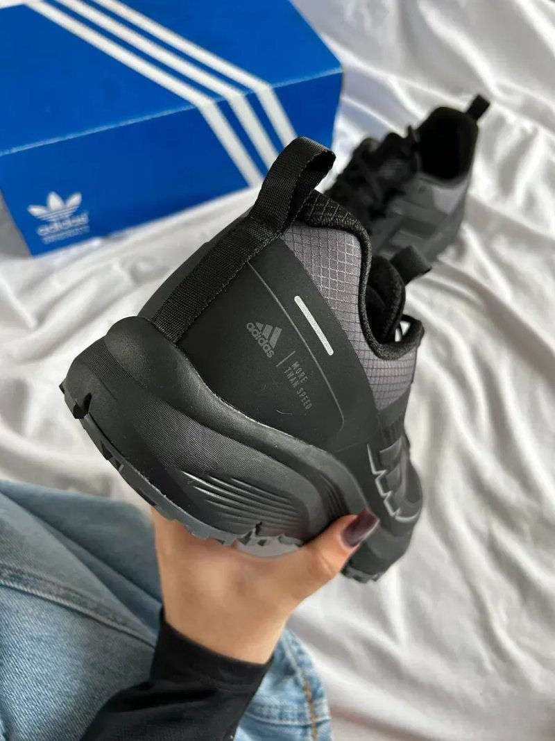 Кросівки осінні Adidas Gore-Tex All Black premium | Кроссовки Адидас чоловічі — фото 8