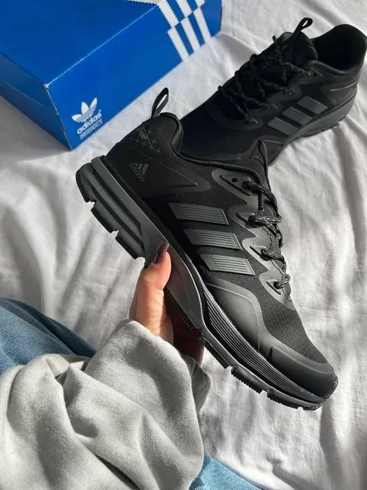 Кросівки осінні Adidas Gore-Tex Black/Grey premium | Кроссовки Адидас чоловічі — фото 7