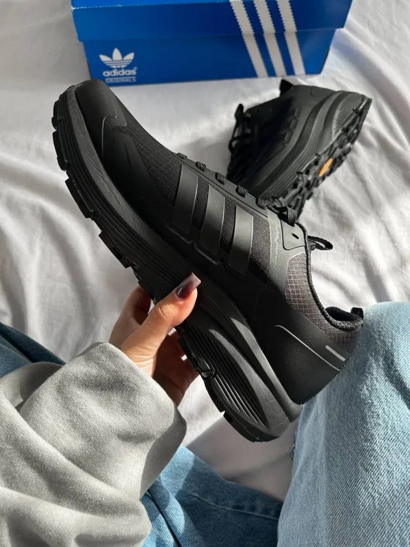 Кросівки осінні Adidas Gore-Tex Black premium | Кроссовки Адидас чоловічі — фото 7