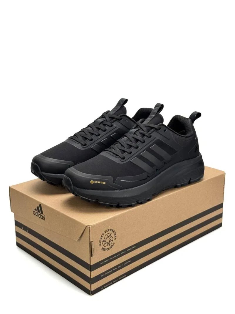 Кросівки осінні Adidas Response Gore-Tex All Black premium | Кроссовки Адидас чоловічі — фото 7