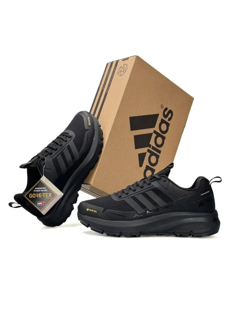Кросівки осінні Adidas Response Gore-Tex All Black premium | Кроссовки Адидас чоловічі — фото 8