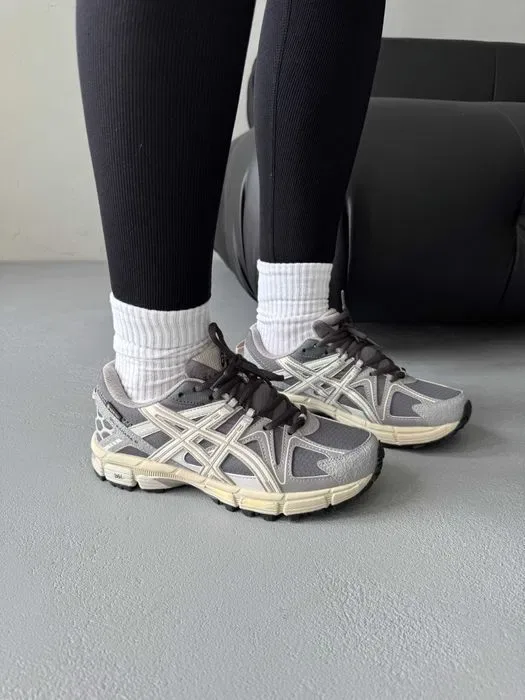 Кросівки осінні Asics Gel-Kahana 8 Gore-Tex Grey  premium | Кроссовки Асикс жіночі чоловічі — фото 4