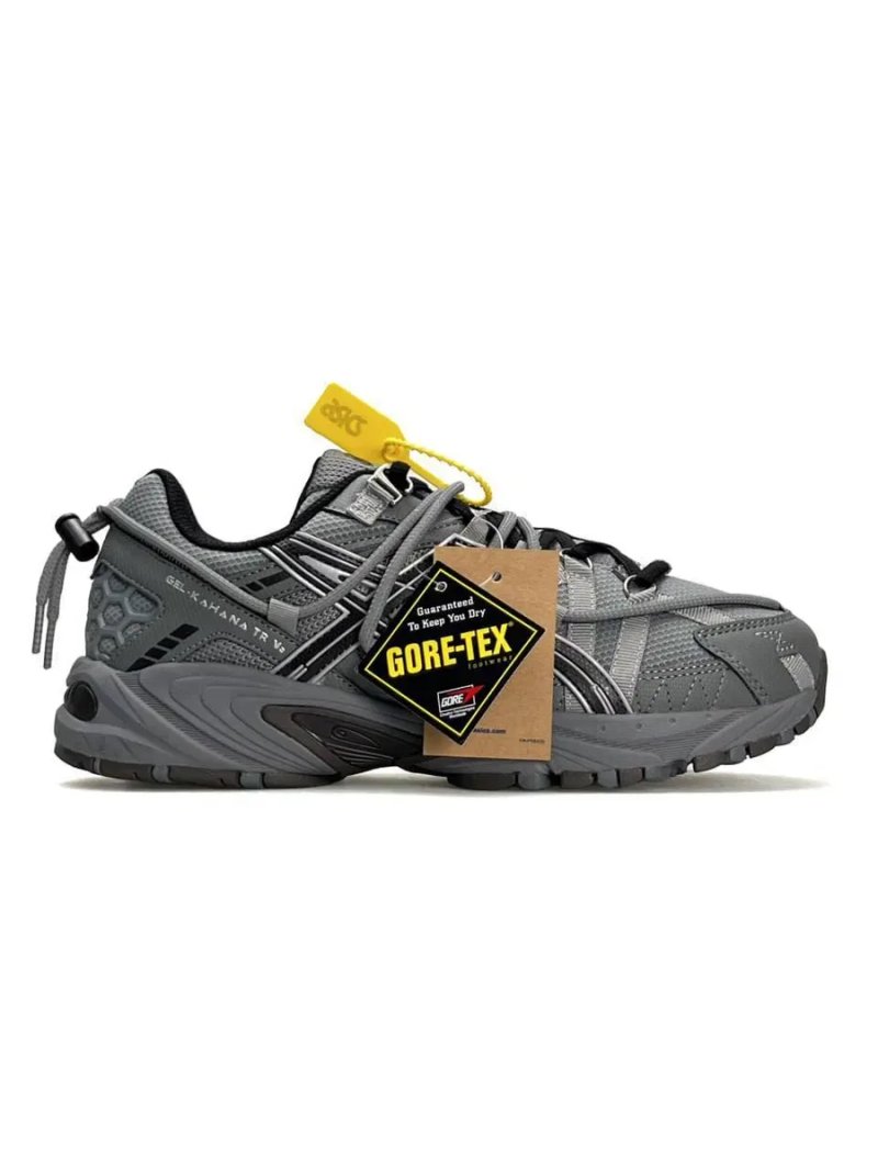 Кросівки осінні ASICS Gel-Kahana TR V2 Gore-Tex Grey/Silver premium | Кроссовки Асикс чоловічі — фото 3