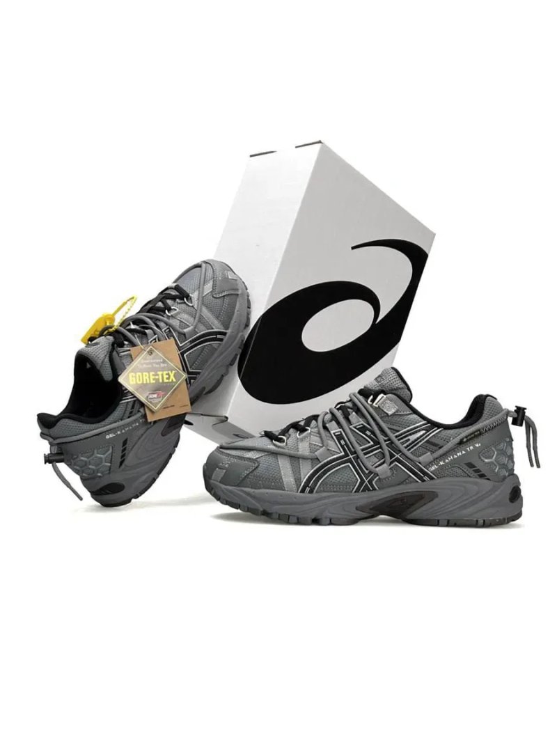 Кросівки осінні ASICS Gel-Kahana TR V2 Gore-Tex Grey/Silver premium | Кроссовки Асикс чоловічі — фото 8