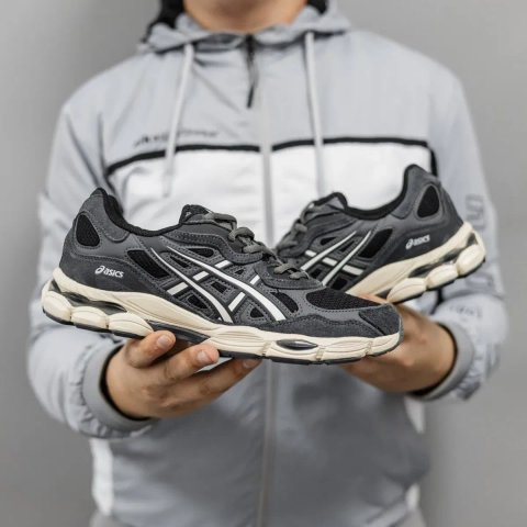 Кросівки осінні Asics Gel-NYC Gore-Tex Termo Black/White premium | Кроссовки Асикс чоловічі
