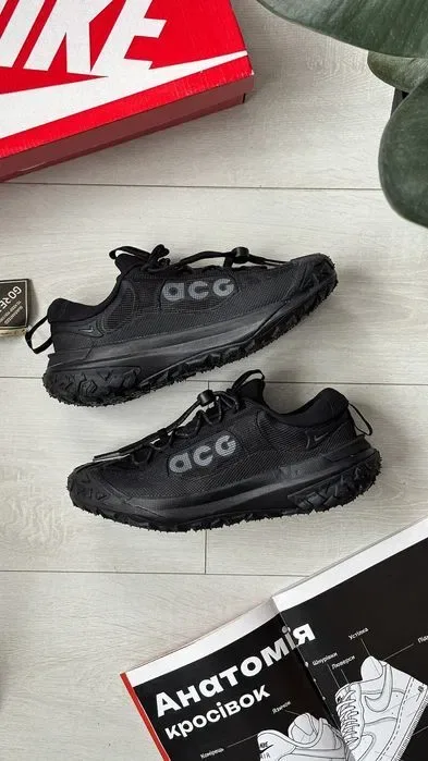 Кросівки осінні Nike ACG Mountain Fly 2 Low Black premium | Кроссовки Найк чоловічі — фото 7