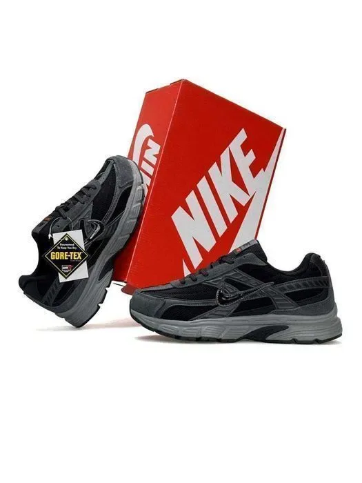 Кросівки осінні Nike Initiator Gore-Tex Grey/Black premium | Кроссовки Найк чоловічі — фото 8