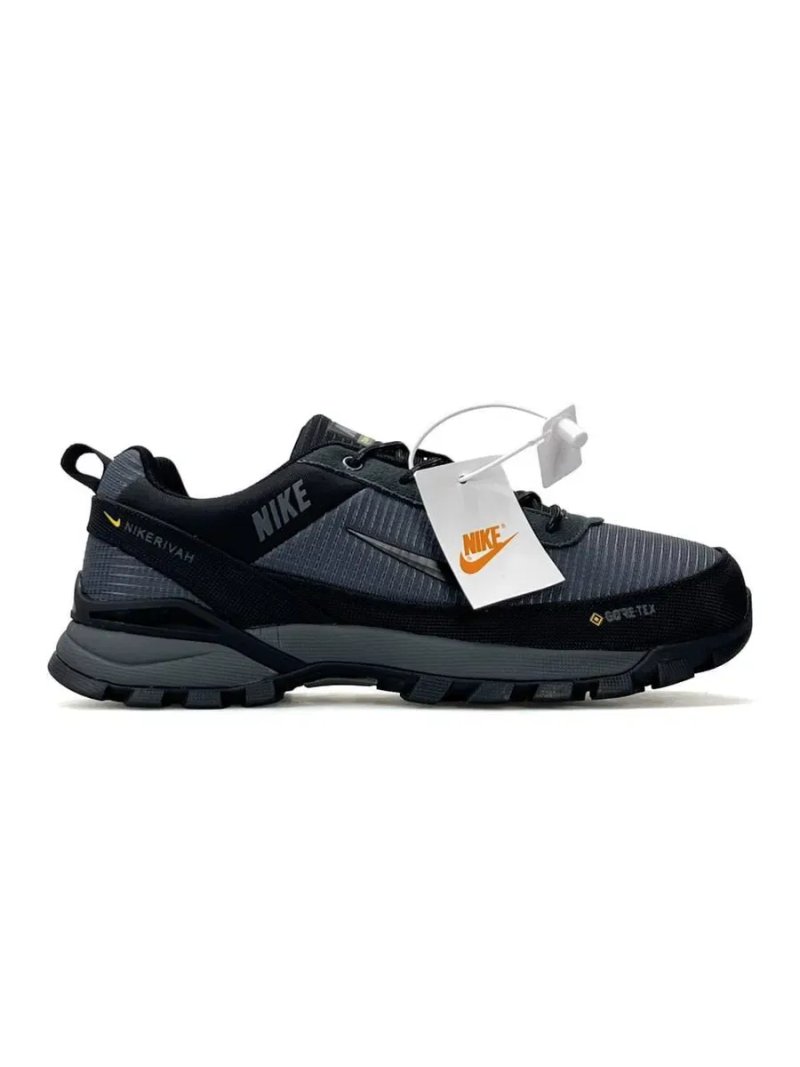 Кросівки осінні Nike Rivah Gore-Tex Grey/Black premium | Кроссовки Найк чоловічі — фото 3