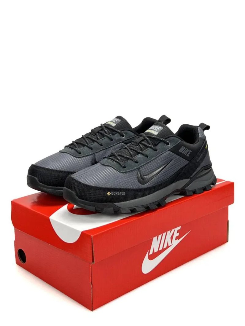 Кросівки осінні Nike Rivah Gore-Tex Grey/Black premium | Кроссовки Найк чоловічі — фото 8