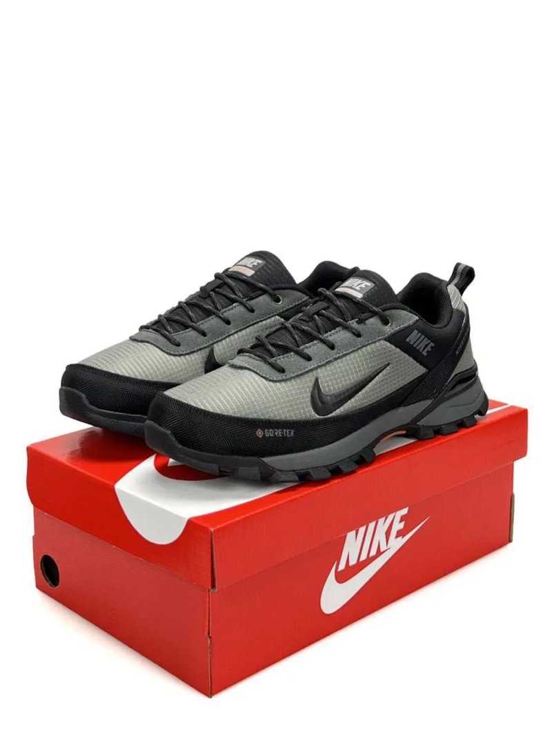 Кросівки осінні Nike Rivah Gore-Tex Olive/Black premium | Кроссовки Найк чоловічі — фото 7