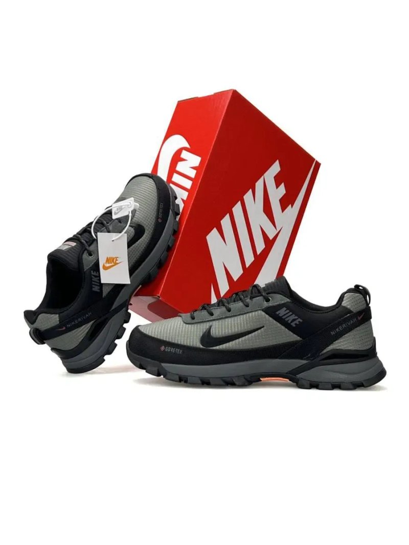 Кросівки осінні Nike Rivah Gore-Tex Olive/Black premium | Кроссовки Найк чоловічі — фото 8