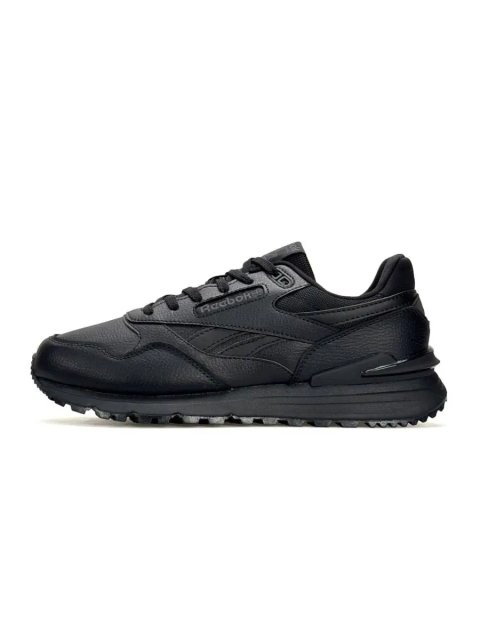 Кросівки осінні Reebok Classic Leather 2400 All Black premium | Кроссовки чоловічі