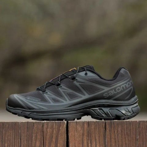 Кросівки осінні Salomon XT-6 Gore-Tex All Black premium | Кроссовки чоловічі жіночі
