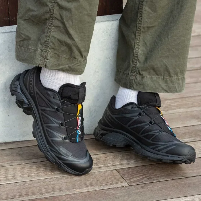 Кросівки осінні Salomon XT-6 Gore-Tex All Black premium | Кроссовки чоловічі жіночі — фото 4