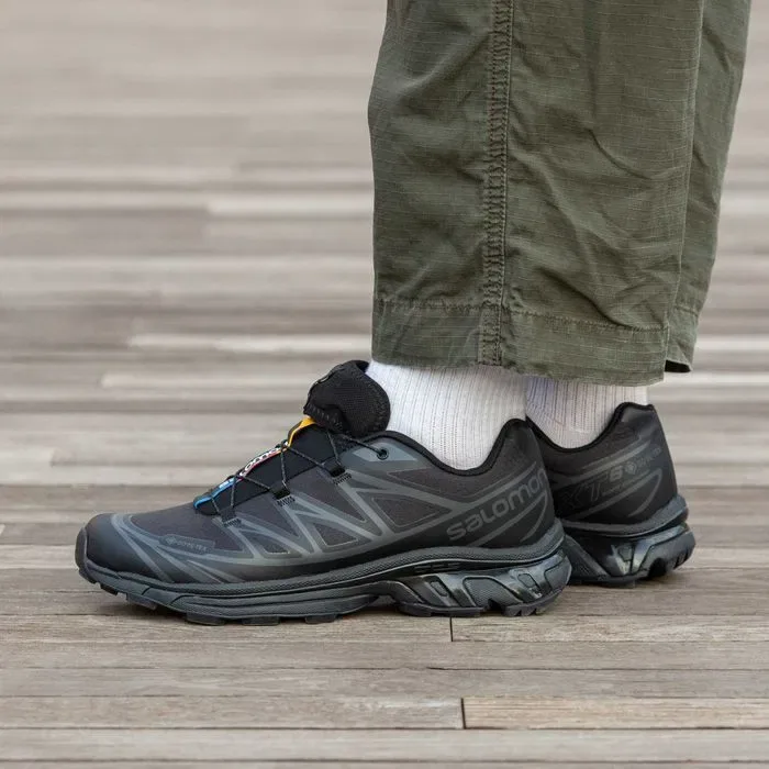 Кросівки осінні Salomon XT-6 Gore-Tex All Black premium | Кроссовки чоловічі жіночі — фото 6